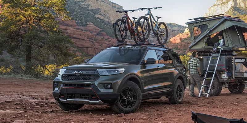 2023 Ford Explorer on a camping trip
