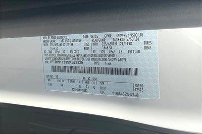 2025 Ford Transit Cargo Van T-350 130" Low Rf 9500 GVWR RWD