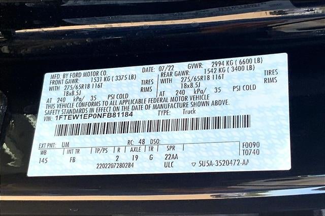 2022 Ford F-150 XLT