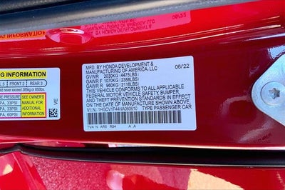 2022 Honda Accord Sedan Sport Special Edition