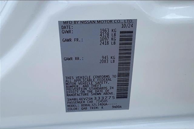 2025 Nissan Altima 2.5 SL