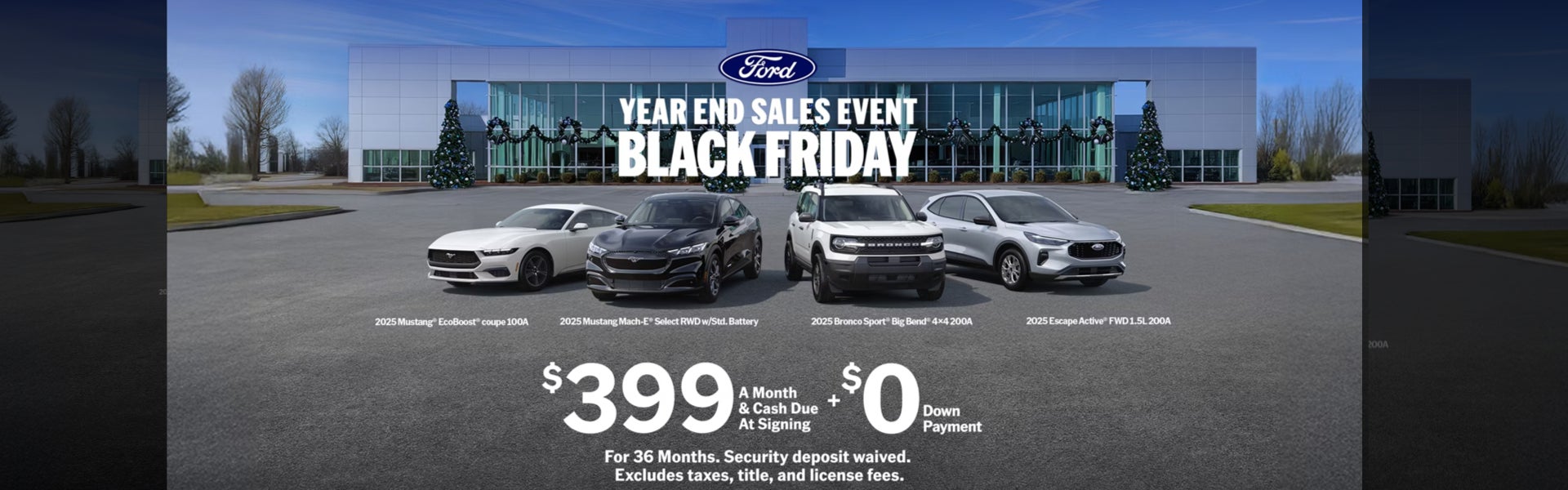 Ford YEAR END SALES EVENT BLACK FRIDAY